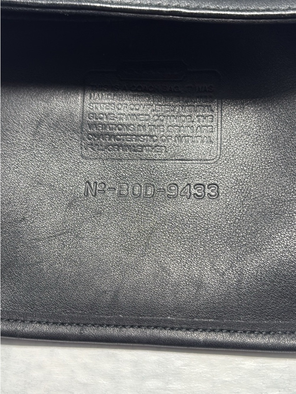 Beautiful supple, black leather Crossbody by Coach